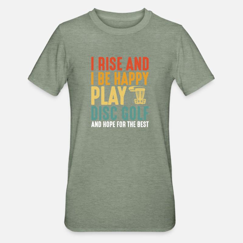 Cadeaux de disc golf Disc Golf - T-shirt polycoton Unisexe - vert kaki chiné