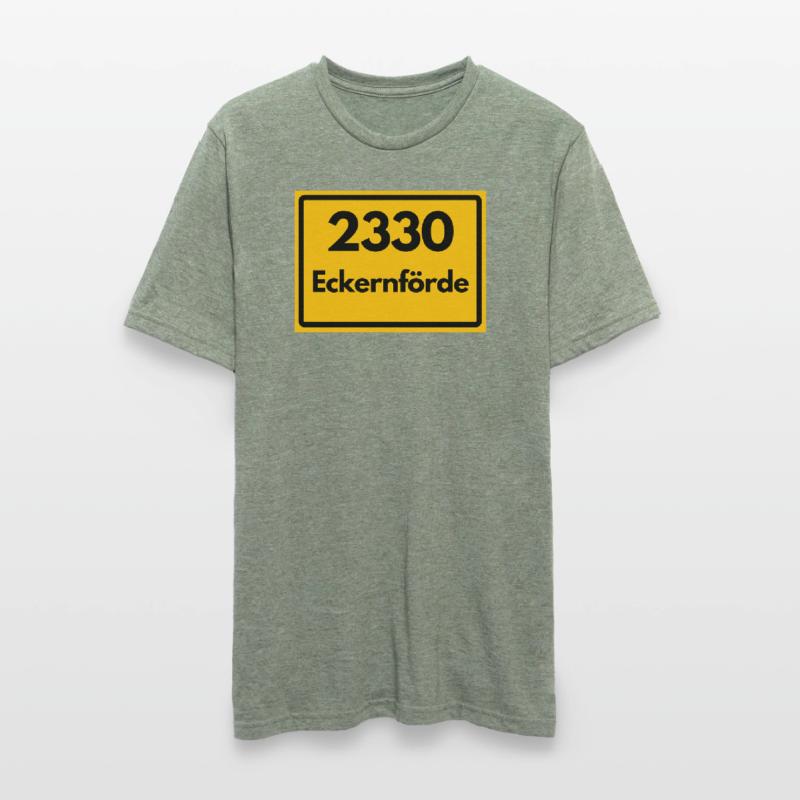 OLD POSTCODE POSTCODE RETRO 2330 ECKERNFÖRDE FJORD Unisex Polycotton T-Shirt
