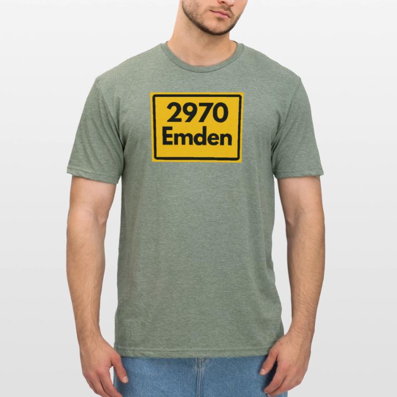 OLD POSTCODE ZIP CODE RETRO ⚓ 2970 Emden Moin moin Unisex Polycotton T-Shirt