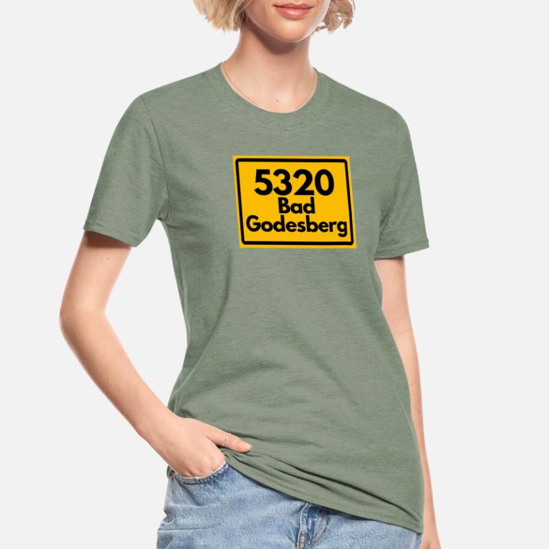OLD POSTCODE POSTCODE RETRO 5320 Bad Godesberg NRW Unisex Polycotton T-Shirt
