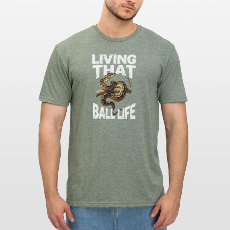 Python roi Serpents Amateurs de terrarium Python T-shirt polycoton Unisexe