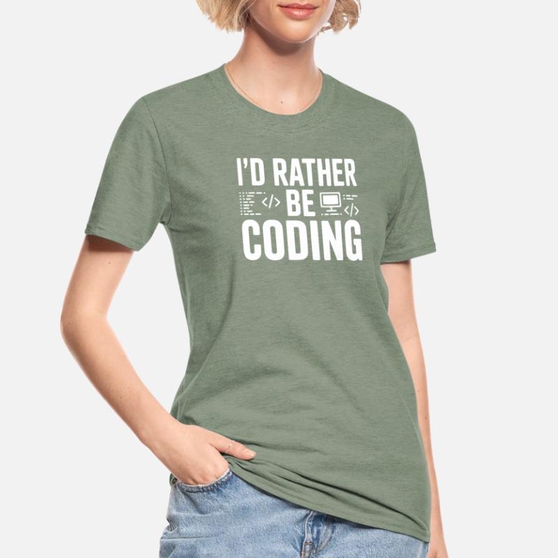 Je préfère coder T-shirt polycoton Unisexe