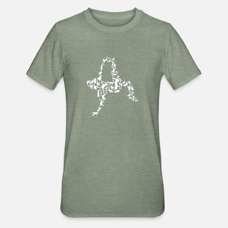Breakdancer - Unisex Polycotton T-Shirt - Militärgrün meliert