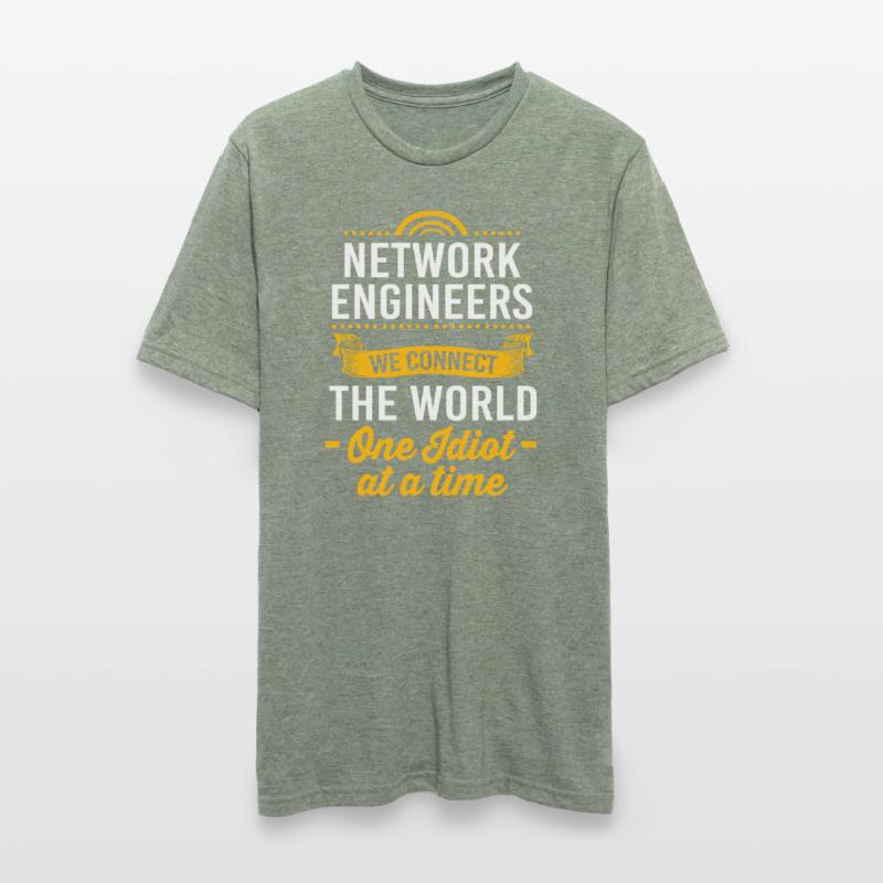 Network Engineer Programmer Computer Scientist Unisex Polycotton T-Shirt