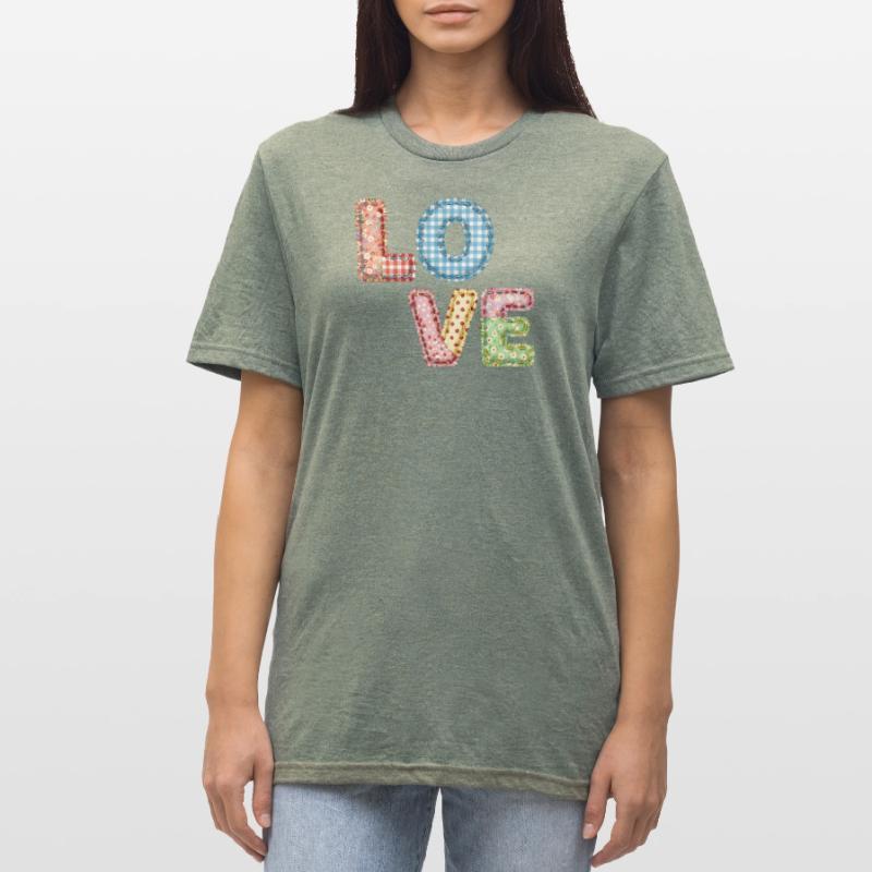 Patchwork Design Patchwork Patchwork Patches colorés T-shirt polycoton Unisexe