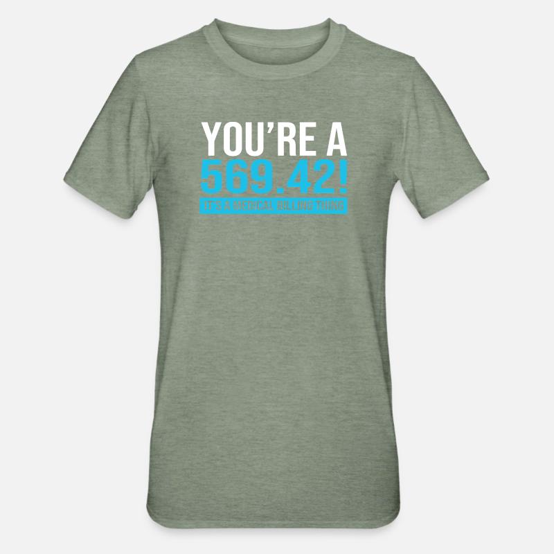 Medical Coder - Unisex Polycotton T-Shirt - heather military green