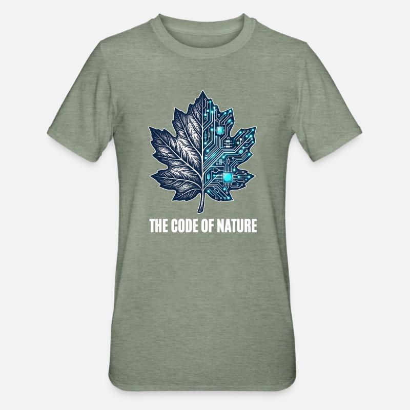 Le Code de la nature - T-shirt polycoton Unisexe - vert kaki chiné