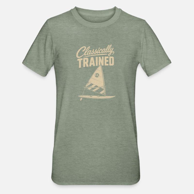 Classically Trained Sailor Tee - Unisex Polycotton T-Shirt - heather military green