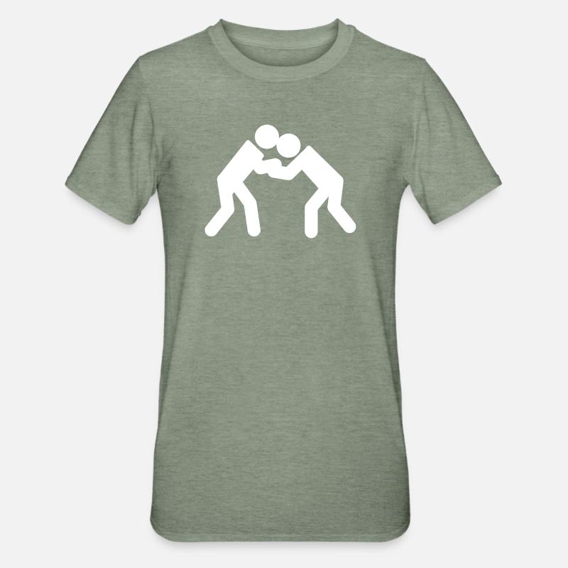 Lutter - T-shirt polycoton Unisexe - vert kaki chiné