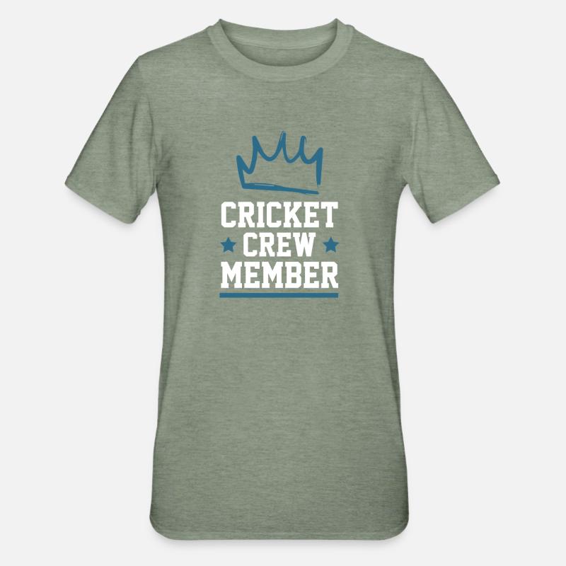 Équipe de cricket - T-shirt polycoton Unisexe - vert kaki chiné