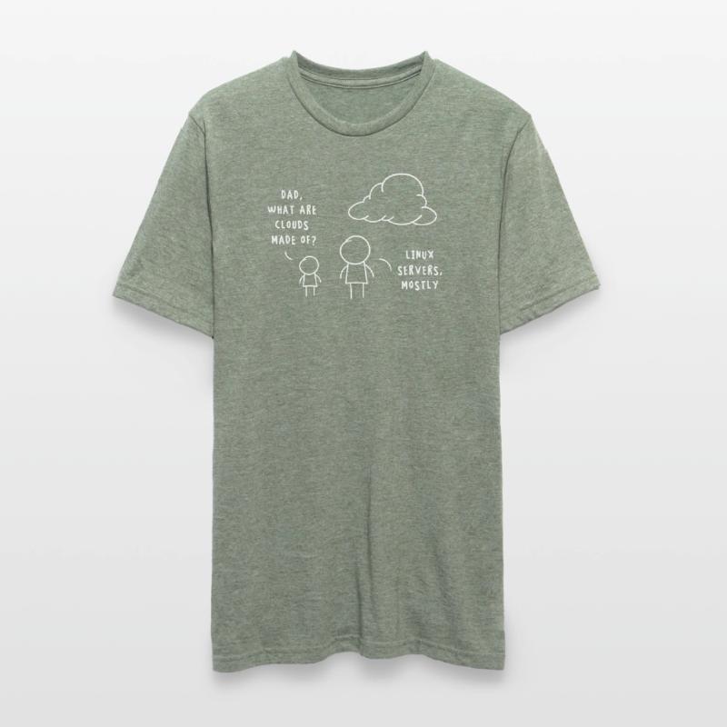 Linux Server Cloud Computing : Drôle de remarque T-shirt polycoton Unisexe