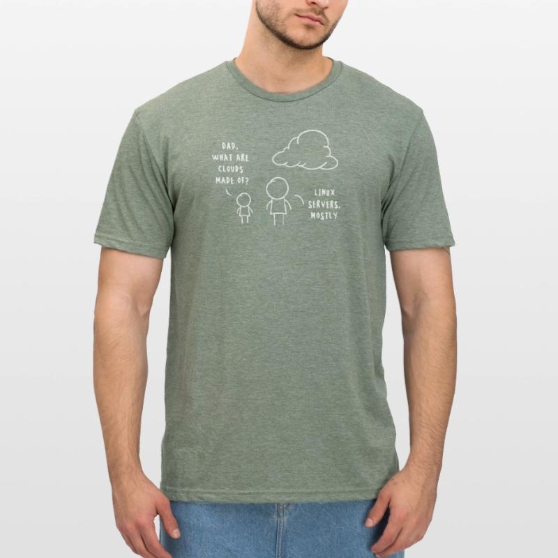 Linux Server Cloud Computing : Drôle de remarque T-shirt polycoton Unisexe
