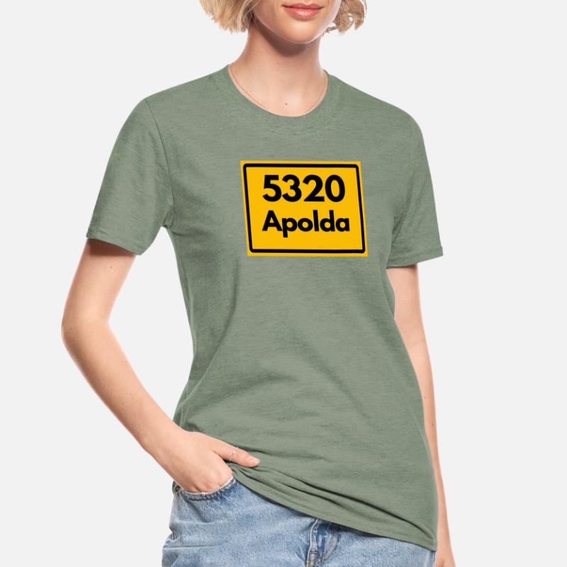 OLD POSTCODE ZIP CODE 5320 Apolda Glockenstadt Unisex Polycotton T-Shirt