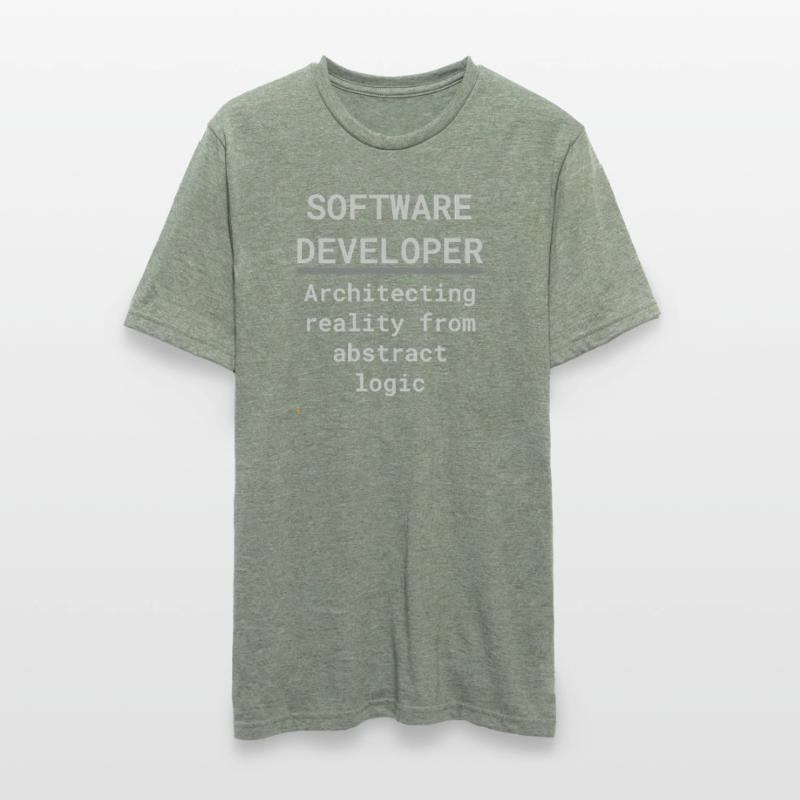 Software Developer: Logic Meets Reality Unisex Polycotton T-Shirt