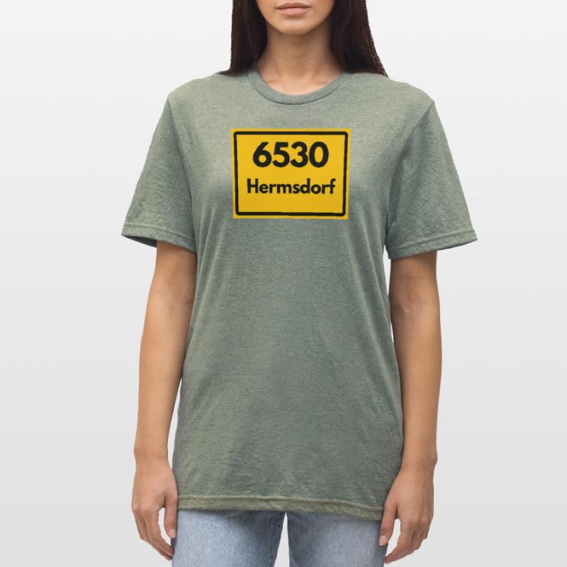 Ancien code postal 6530 Hermsdorf, Thuringe, code postal T-shirt polycoton Unisexe