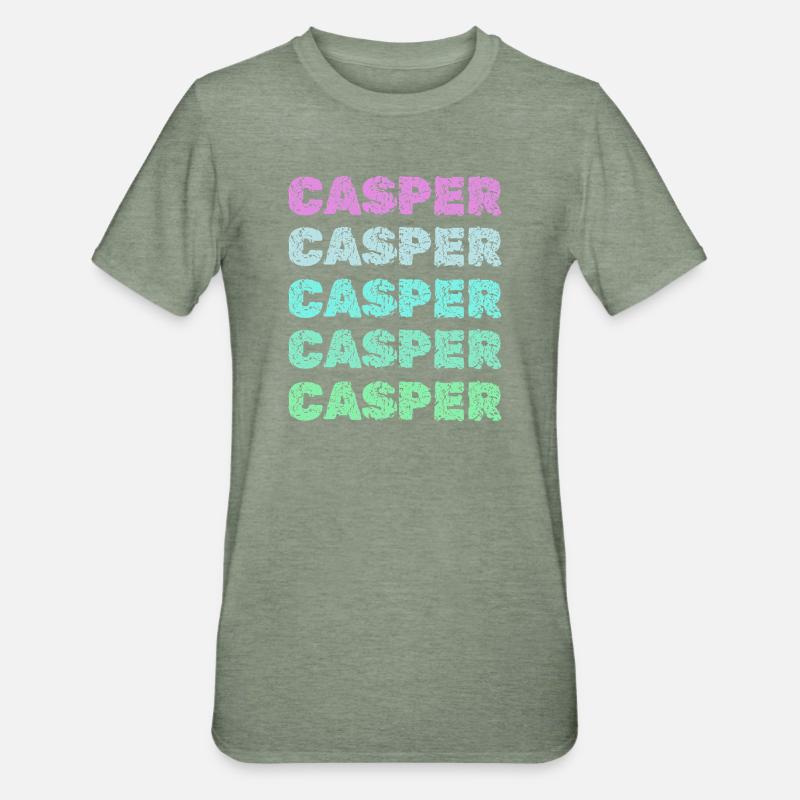 Casper comme nom - T-shirt polycoton Unisexe - vert kaki chiné