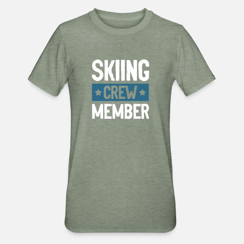 Équipe de ski - T-shirt polycoton Unisexe - vert kaki chiné