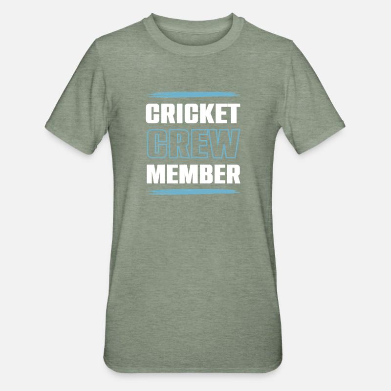 Équipe de cricket - T-shirt polycoton Unisexe - vert kaki chiné