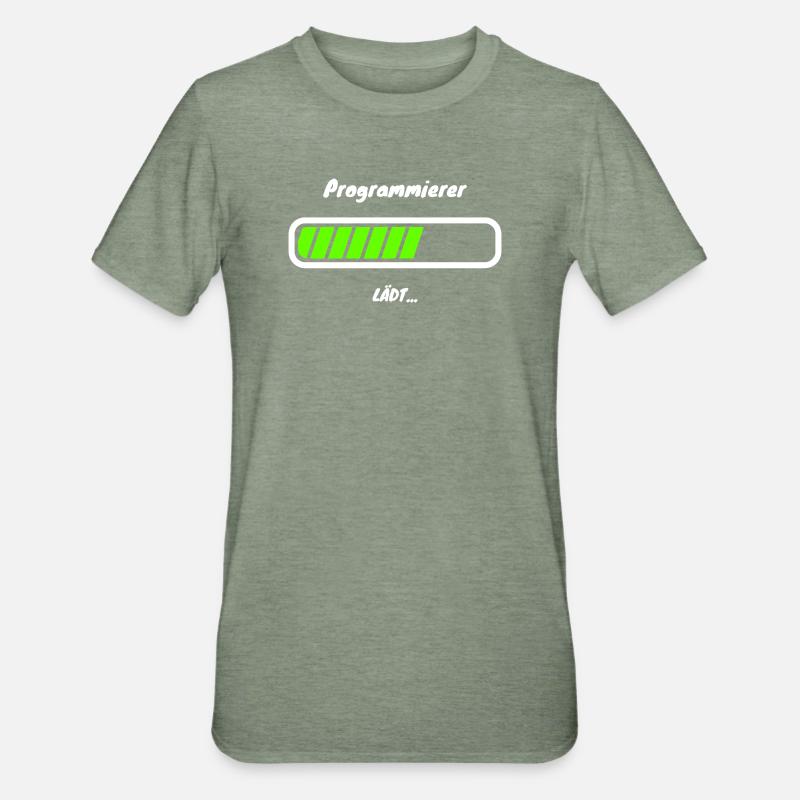 Programmierer Loading Softwareentwicklung - Unisex Polycotton T-Shirt - Militärgrün meliert