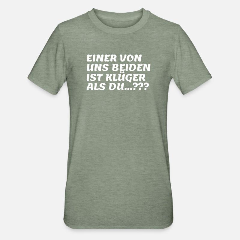 Deux plus malins que vous ne le dites - T-shirt polycoton Unisexe - vert kaki chiné