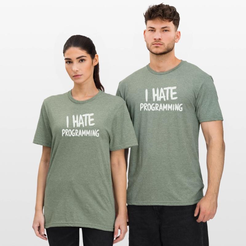 Ich hasse Programmieren, spaßiger PC-CPU-Programmierer Unisex Polycotton T-Shirt