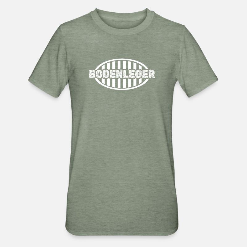 Couche de sol de travail - T-shirt polycoton Unisexe - vert kaki chiné