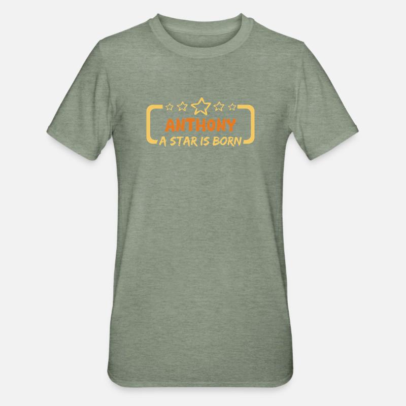 Anthony - Unisex Polycotton T-Shirt - heather military green