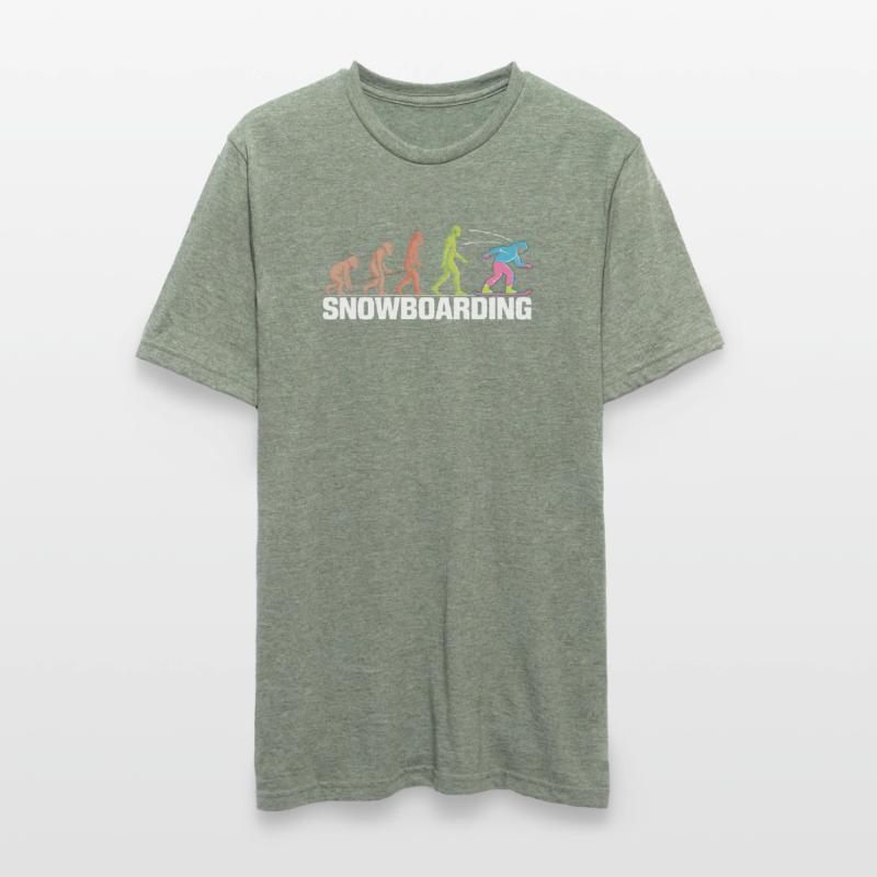 Évolution de la conception du snowboard T-shirt polycoton Unisexe