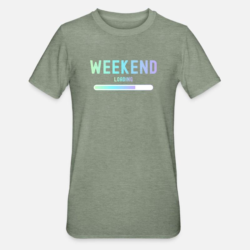 Weekend loading Weekend and leisure - Unisex Polycotton T-Shirt - heather military green
