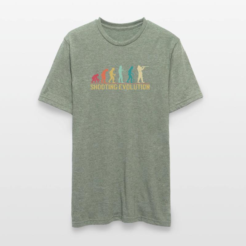 Conception de la progression de l'évolution du tir T-shirt polycoton Unisexe