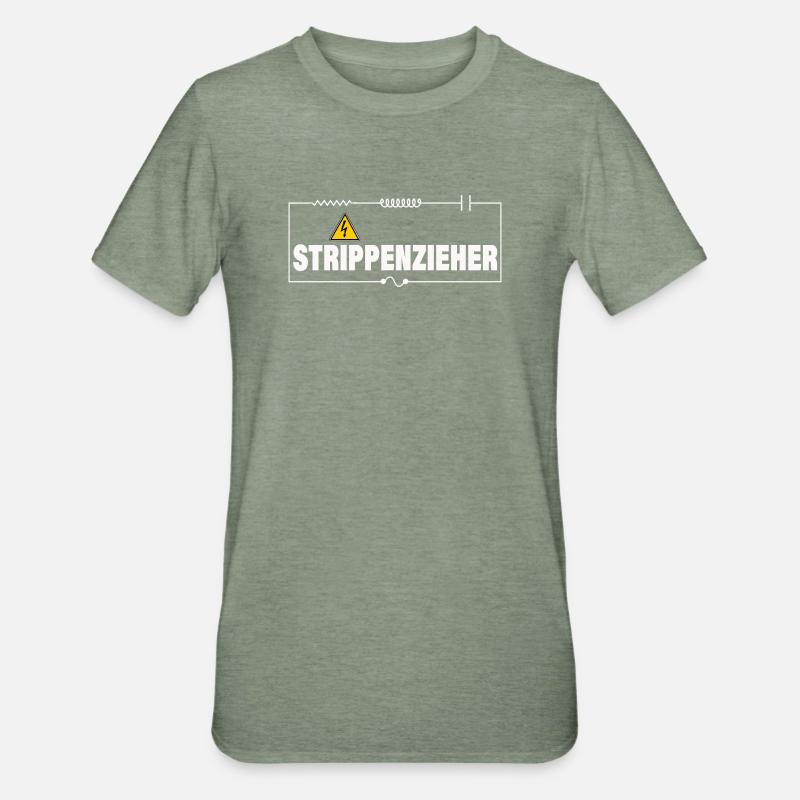 String-puller - Unisex Polycotton T-Shirt - heather military green