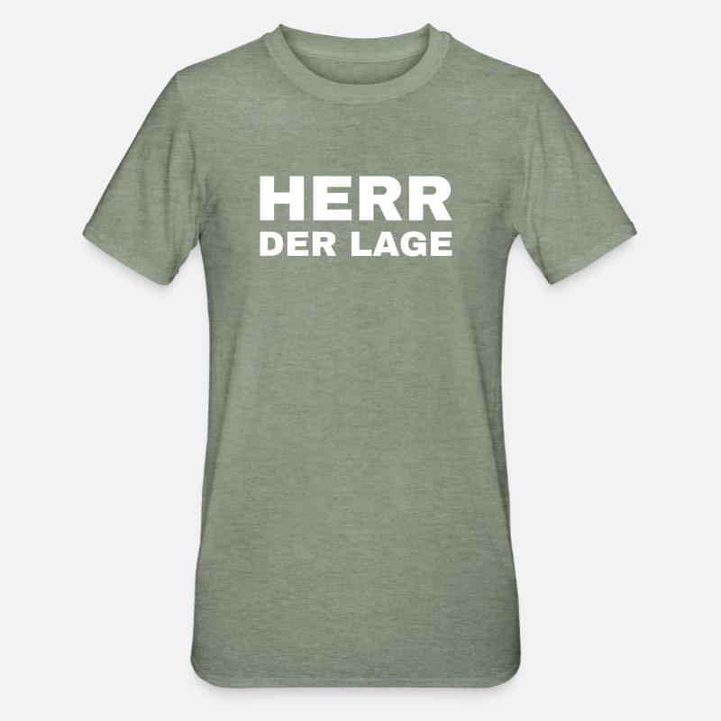 Maître de la situation - T-shirt polycoton Unisexe - vert kaki chiné