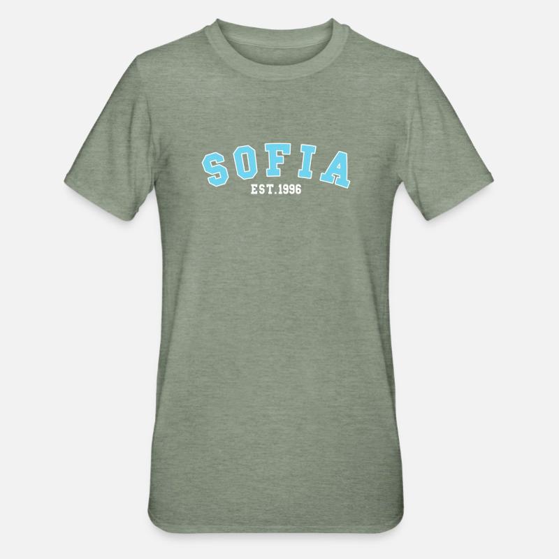 Sofia fondée en 1996 - T-shirt polycoton Unisexe - vert kaki chiné