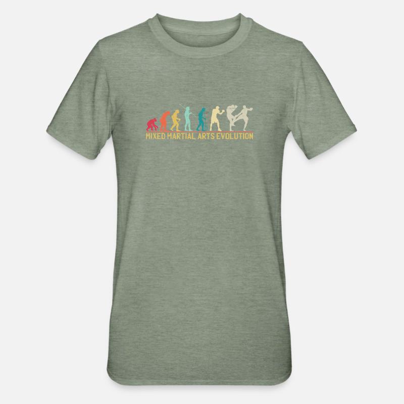 Arts martiaux mixtes Evolution Design - T-shirt polycoton Unisexe - vert kaki chiné
