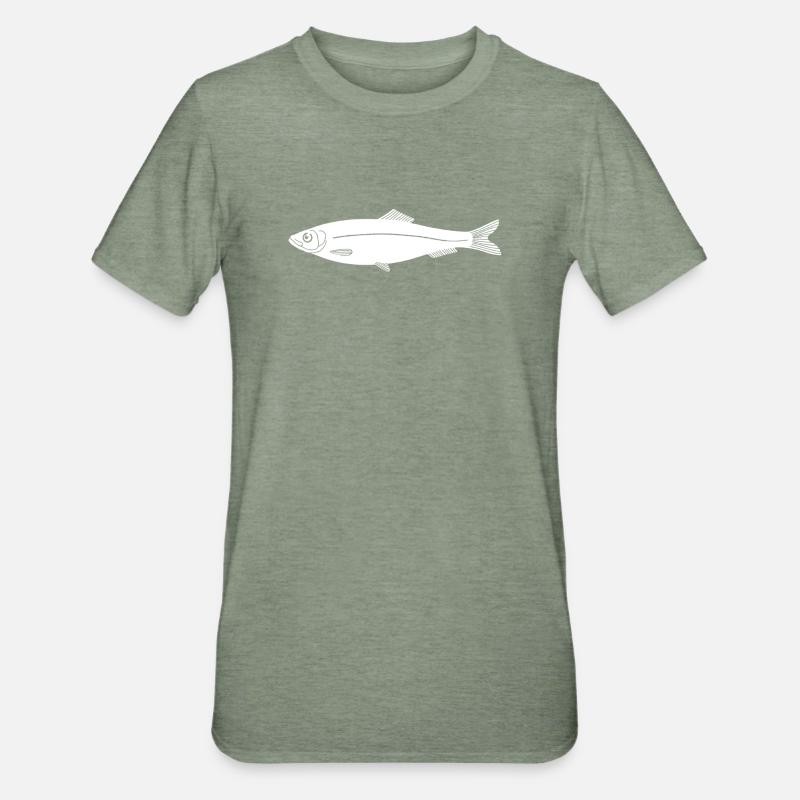 Sprotte - Unisex Polycotton T-Shirt - Militärgrün meliert