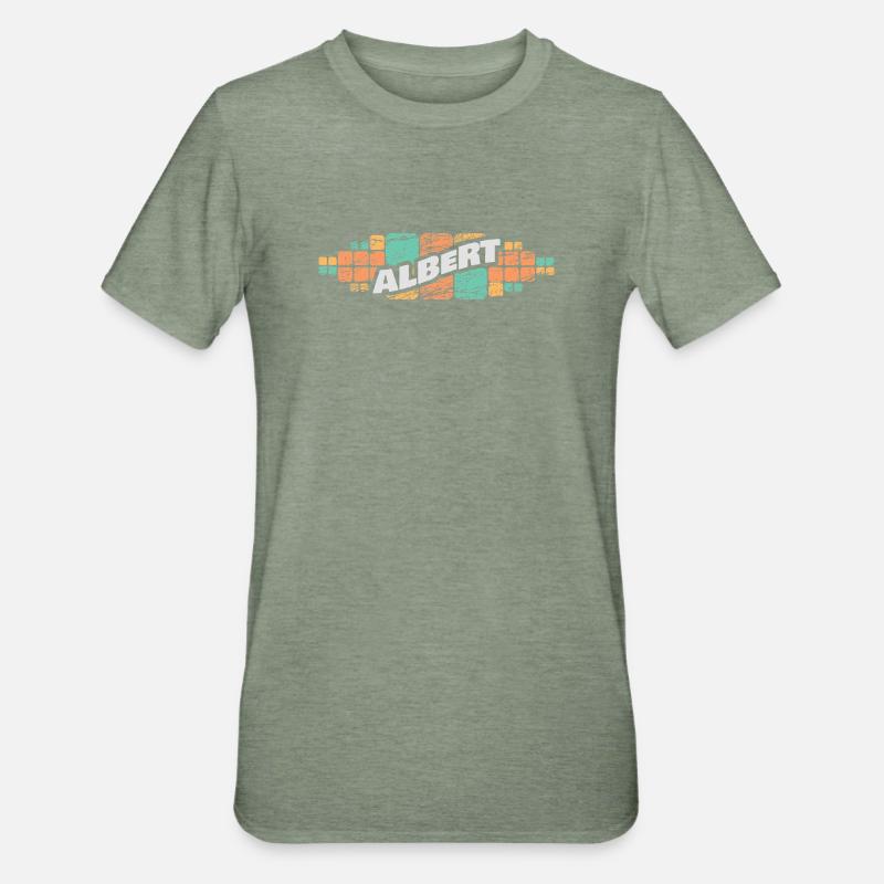 Albert as a given name - Unisex Polycotton T-Shirt - heather military green