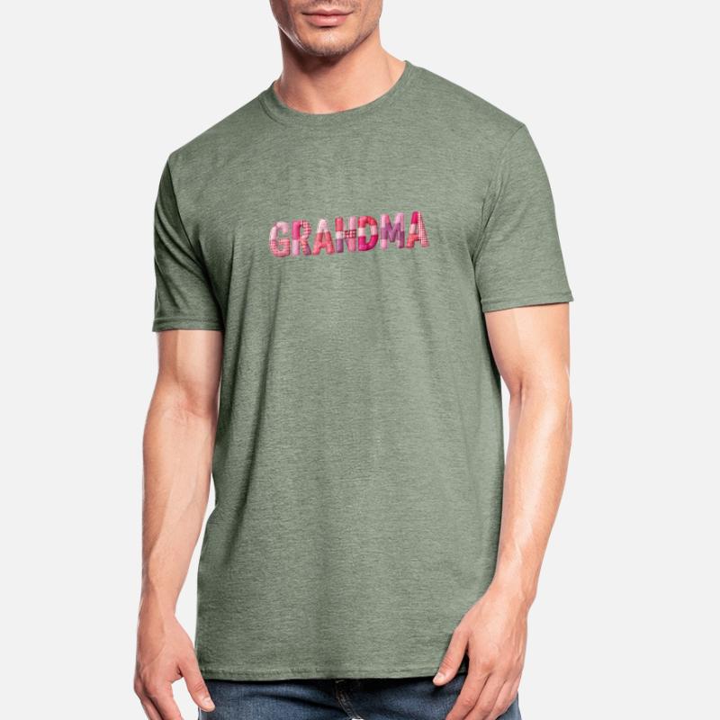 Patchwork de lettres à carreaux roses de grand-mère T-shirt polycoton Unisexe
