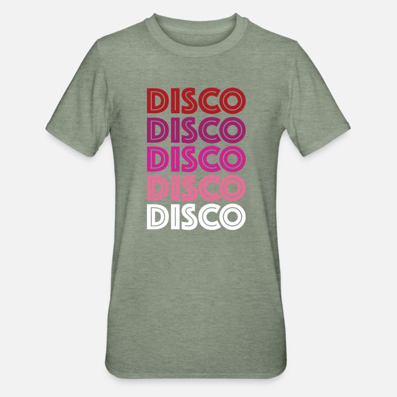 Disco Disco Disco - T-shirt polycoton Unisexe - vert kaki chiné