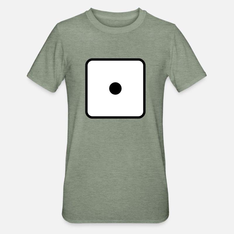 Numéro de cube 1 - T-shirt polycoton Unisexe - vert kaki chiné