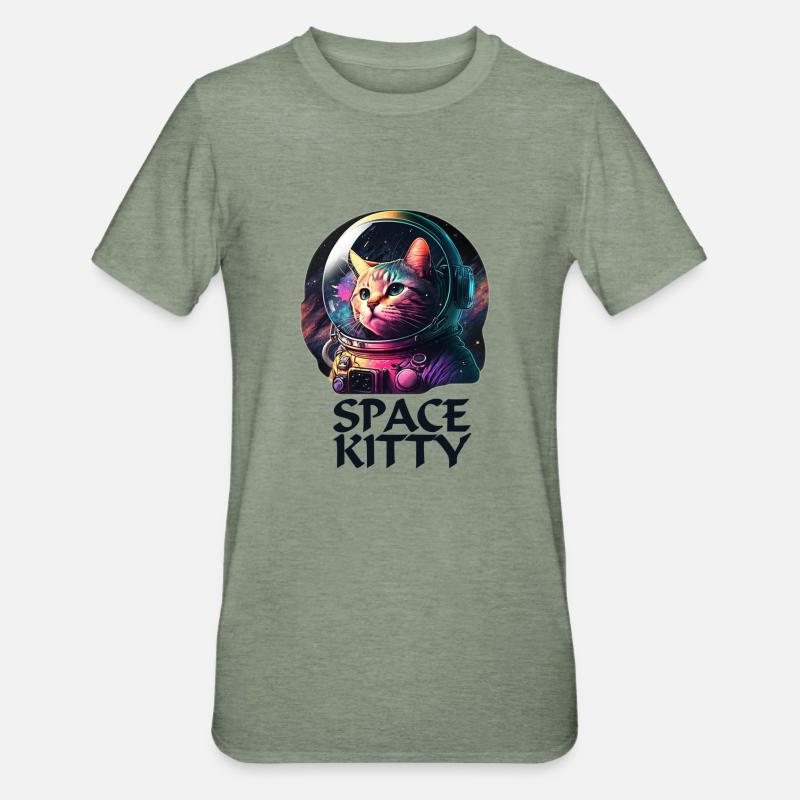 Cagnotte de l’espace - T-shirt polycoton Unisexe - vert kaki chiné