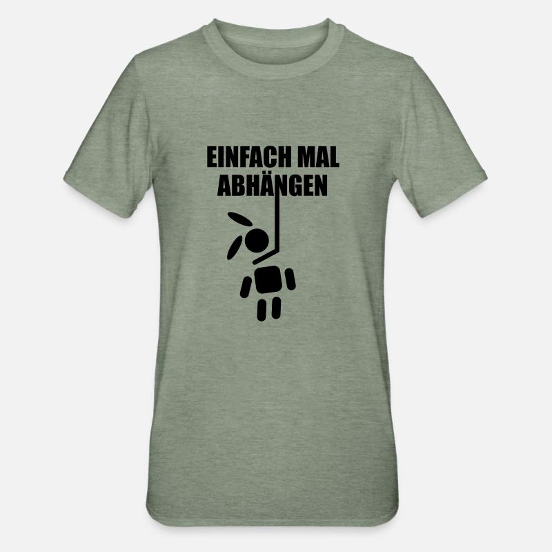 Rabbit bunny rabbit easter bunny gallows Haengk - Unisex Polycotton T-Shirt - heather military green