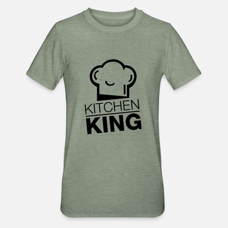 kitchen_king_rp1 - T-shirt polycoton Unisexe - vert kaki chiné