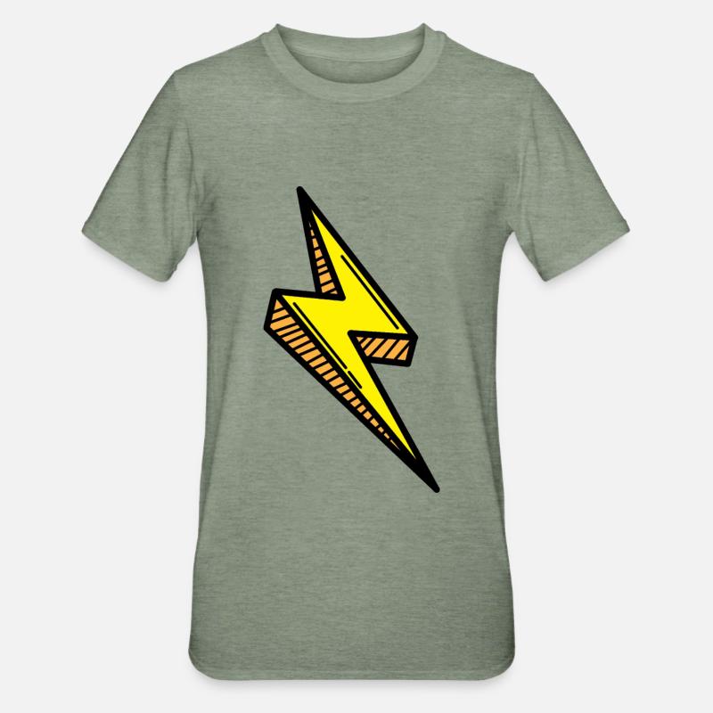 Blitz Comic Rapide - T-shirt polycoton Unisexe - vert kaki chiné