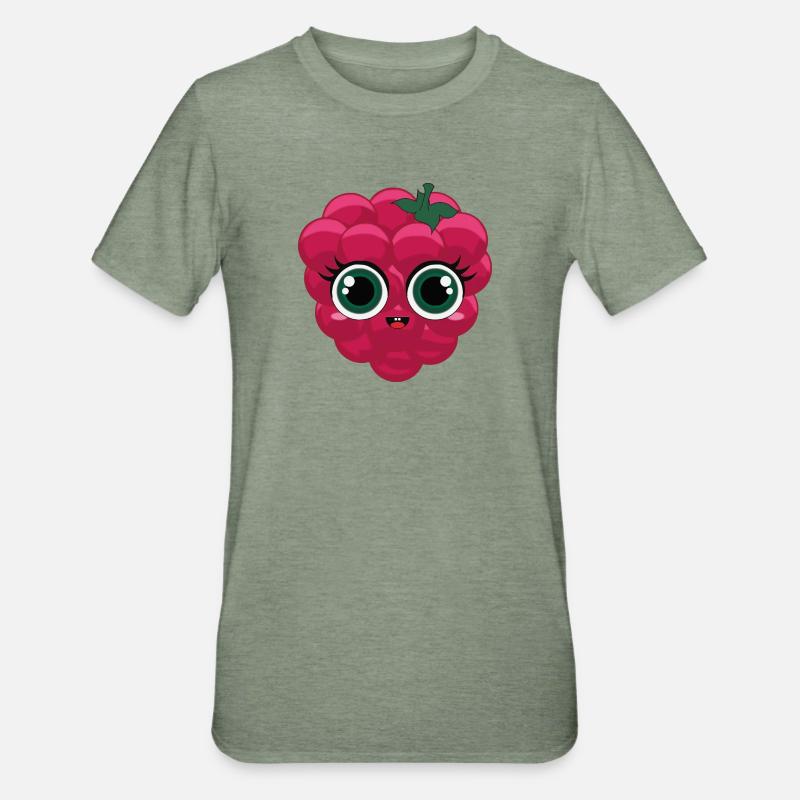Ruby Raspberry - Unisex Polycotton T-Shirt - heather military green