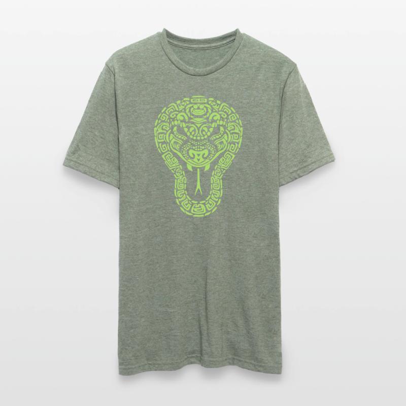 Snake's head - Tribal Python Unisex Polycotton T-Shirt