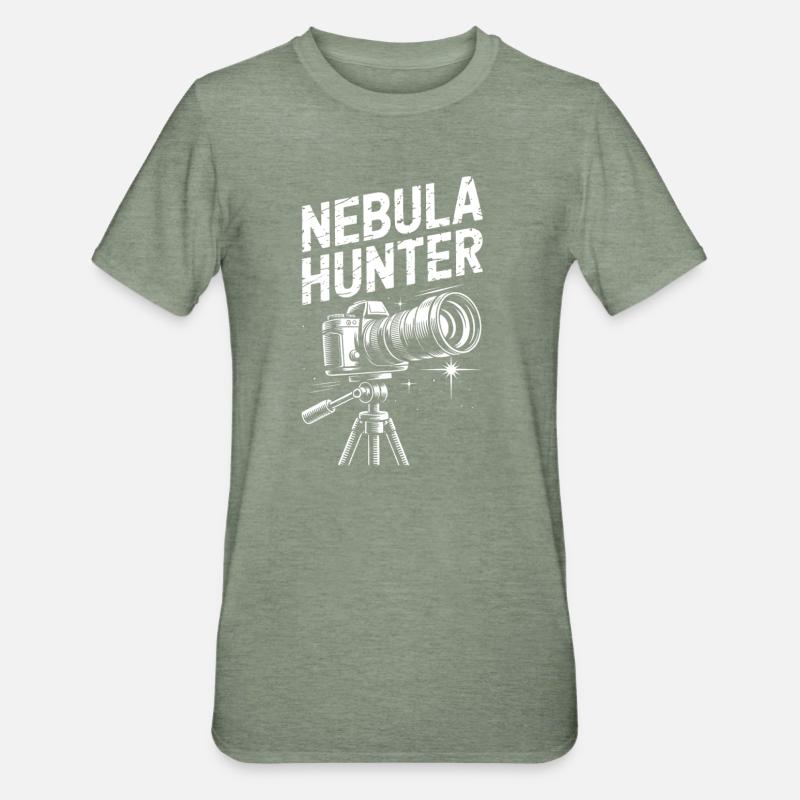 Télescope Nebula Hunter - T-shirt polycoton Unisexe - vert kaki chiné