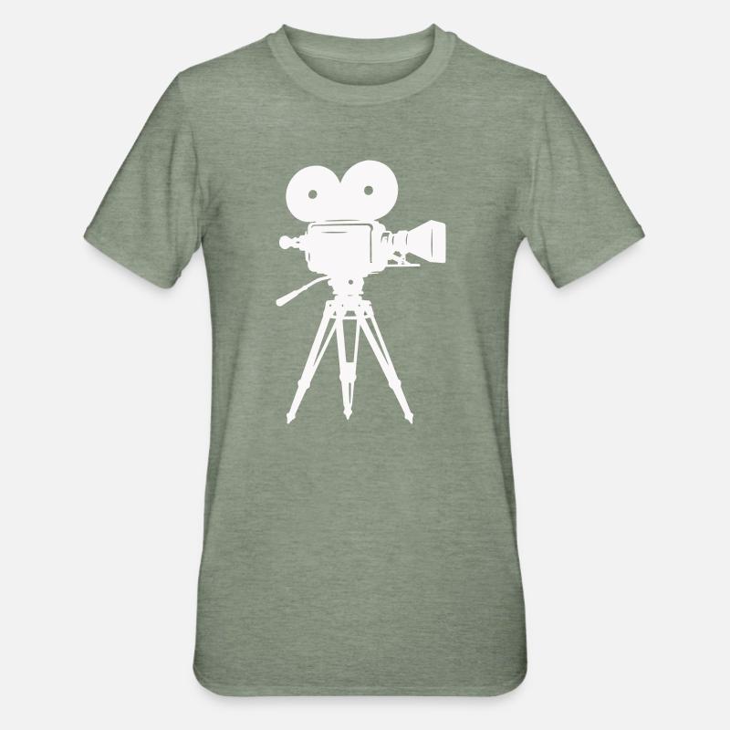 Caméra à pellicule Caméra - T-shirt polycoton Unisexe - vert kaki chiné