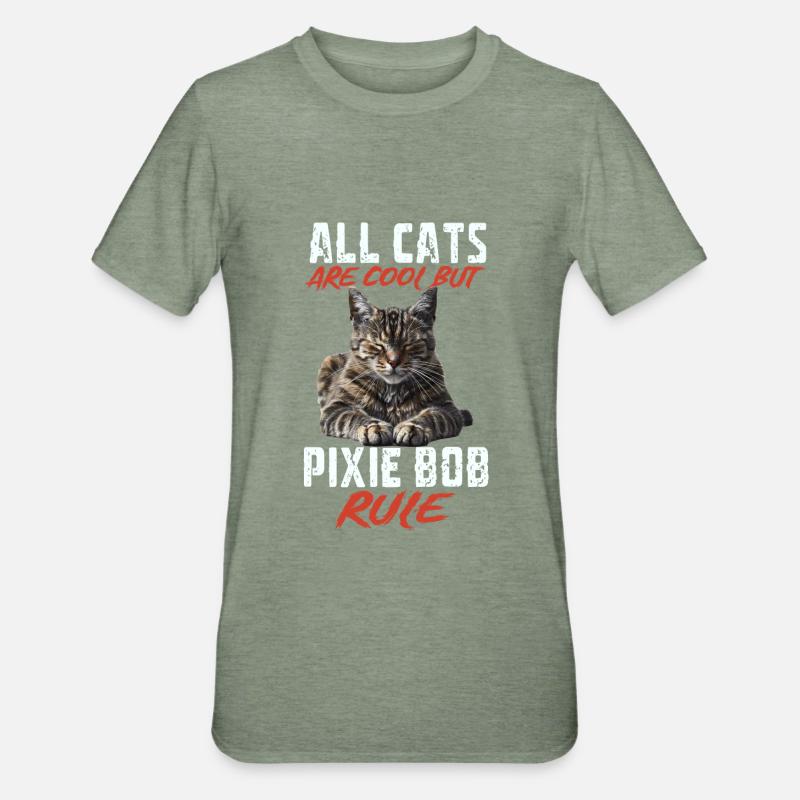 Pixie bob - Polycotton-T-shirt unisex - militärgrönmelerad