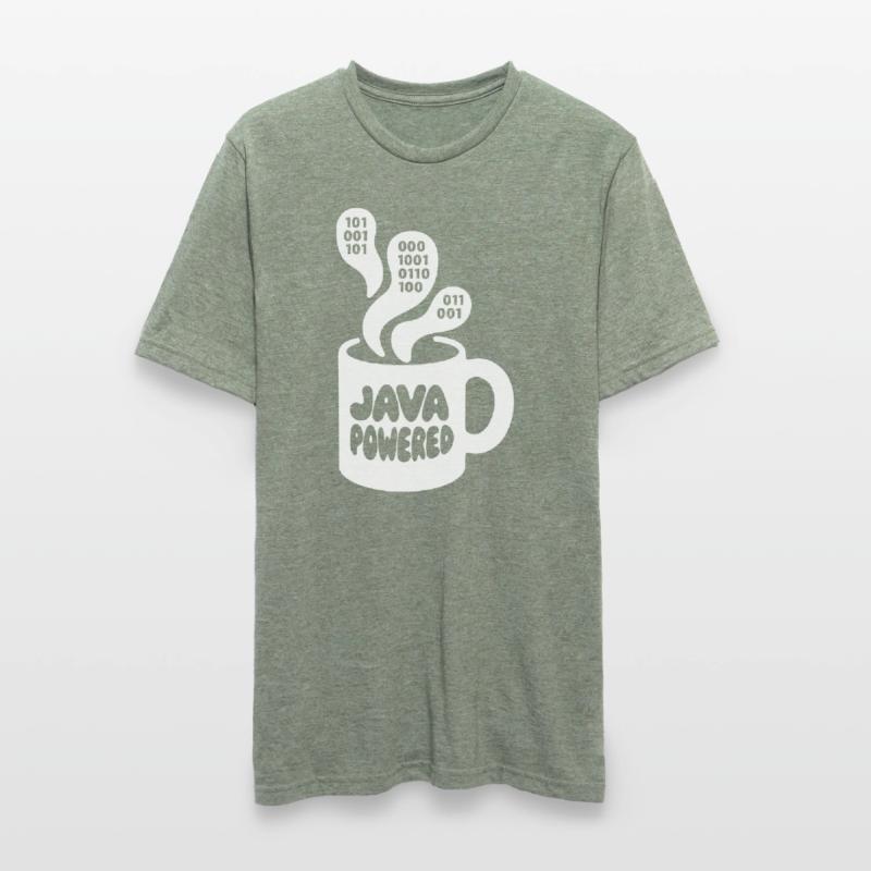 Java Powered Mug: Binary Steam Unisex Polycotton T-Shirt