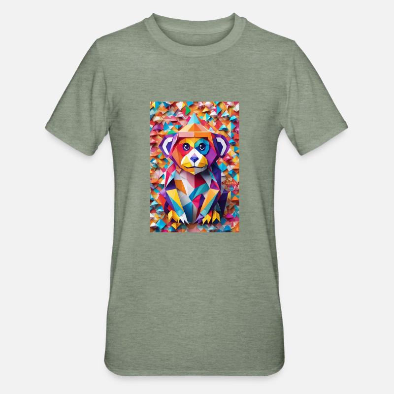 Bébé singe - T-shirt polycoton Unisexe - vert kaki chiné